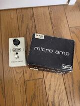 MXR micro amp エムエックス アール ギター マイクロ　アンプ　ブースター　エフェクター 1円　effector _画像1