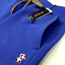 新品 ポールスミス POP ジョガーパンツ L ブルー マルチstタブ マルチ紐 DOG(犬)刺繍 秋冬 Paul Smith メンズ 1円～ Q1 【B2474】_画像9