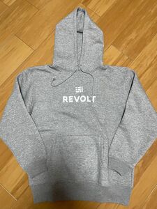 試着のみ　キーストン　REVOLT ロゴ　裏起毛　パーカー 受注生産品　　グレー