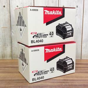 【TH-0023】未使用 makita マキタ 40V4.0Ah 純正バッテリ BL4040 2個セット