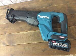 【TH-0207】中古品 makita マキタ 充電式レシプロソー JR001G 40VMAX 2.5Ah バッテリ付