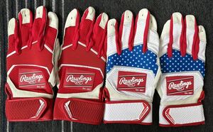 新品未使用 Rawlings パッチロゴバッティンググラブ２セット