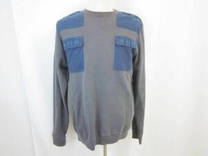 中古 アーペーセー A.P.C トレーナー 4 チャコール ブルー メンズ