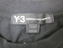 良品 アディダス adidas × ヨウジヤマモト Y-3 Tシャツ 半袖 L 黒 ブラック メンズ_画像3