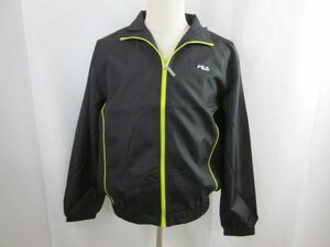 未使用 タグ付き フィラ FILA ジャケット 花粉付着防止加工 フルジップ L 黒 ブラック メンズ