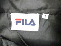 未使用 タグ付き フィラ FILA ベスト ノースリーブジャケット 花粉付着防止加工 フルジップ L 黒 ブラック メンズ_画像3