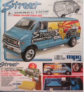 プラモデル 1/25 mpc 1-0414 - Dodge Custom Street Connection Van