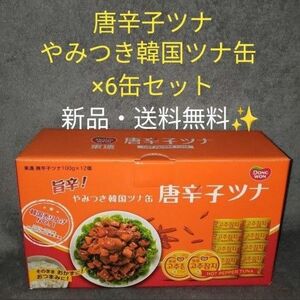 旨辛！やみつき韓国ツナ缶【唐辛子ツナ】100g × 6缶