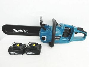 makita マキタ 350mm 充電式 チェンソー MUC353D 純正バッテリー BL1860B 2個 雪マーク 通電のみ確認 現状品 ★2578 