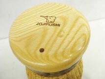 未使用品 保管品 ZOUJIRUSHI 象印 籐ポット VGR-1000 昭和レトロ 満水容量1.0L 卓上用まほうびん 天然素材 箱付 _画像5