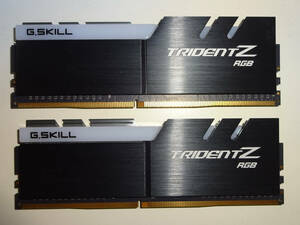  G.SKILL TRIDENT Z RGB DDR4-3000 PC4-24000 8GBx2枚 合計16GB F4-3000C15D-16GTZR