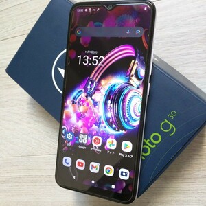 すぐに即決！　MOTOROLA　moto g30 SIMフリー　Android12　「美品」　RAMが4GB.ROM128GB ストレージ＆バッテリー大容量機種