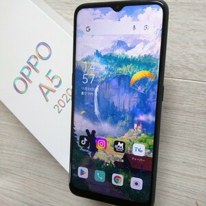 すぐ即決！　OPPO A5 2020 　大容量バッテリー搭載機種　Androidバージョン10　 SIMロックフリー　ケースおまけ　楽天版