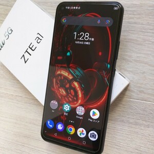 けっこうレア端末　ZTE a1 ZTG01 RAM6GB.ROM128GB　 美品となります。　6.5インチ大画面 simロックフリー 　au