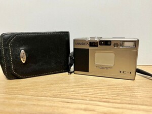 MINOLTA ミノルタ TC-1　通電確認済　ジャンク品　 ケース付き