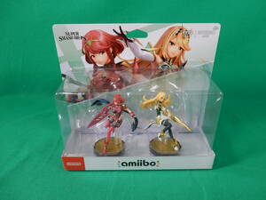 61/Q279★amiibo アミーボ 大乱闘スマッシュブラザーズ シリーズ ホムラ ヒカリ ダブルセット★ゼノブレイド2★未開封品