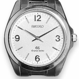 1円 SEIKO セイコー グランドセイコー GS クォーツ 腕時計 稼働品 8J55-0010 シルバー色 白文字盤 メンズ コマあり