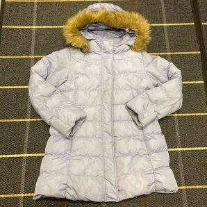 UNIQLO 中綿 コート サックス 130cm ユニクロ