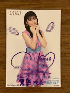 [1 jpy start ]NMB48 black island . flower autograph life photograph illustration * reverse side kome equipped 