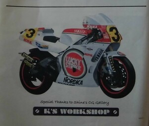 K'S WORKSHOP 1/12 TRANS KIT 1989 YZR500 ＃3/#5 Wayne Rainey YAMAHA ウェイン・レイニー ヤマハ 未組立品 ※注意事項あり