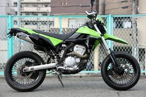 Kawasaki D-TRACKER X アルミハンドルやハンドガード、フルエキ等が付いたカスタム車両 美品！ DトラッカーX