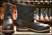 【11D 箱付 美品 13年】レッドウィング 2976 ショート エンジニア 黒 ブラッククローム スチールトゥ ブーツ redwing HOPESMORE_画像2