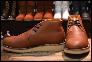 【6.5D 美品 09年】レッドウィング 595 チャッカ 茶 ブラウン 短靴 編み上げ ブーツ redwing HOPESMORE