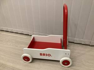 【100円スタート！】BRIO ブリオ 手押し車 木製おもちゃ ワゴントイ