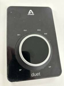 美品　APOGEE DUET3+DOCK 　本体にフィルム貼付状態品