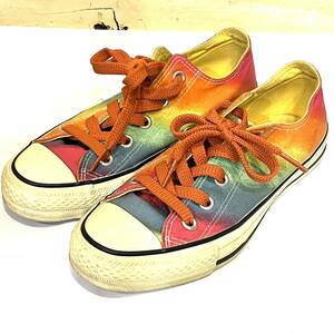 スニーカー CONVERSE オールスター ローカット 4 23cm レインボー ラメ アンダーライセンス 日本製 90年代 コンバース 2311209