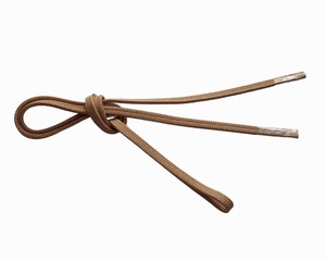 正絹三分紐 J2215-05 送料無料　正絹三分紐帯じめ　三分紐の帯止 金茶色の三分紐　帯〆金具用