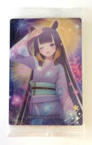 ホロライブ◆ウエハース3 メタリックプラカードのみ　「Ninomae Ina'nis(一伊那尓栖)」　hololive