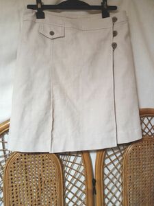 DAKS★巻スカート★ベージュ★size42