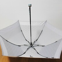 新品 ランバンコレクション ジャガードロゴ総柄 折り畳み傘 薄青系　Ｋ2754_画像5