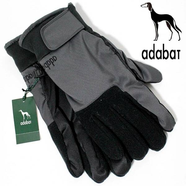 新品 アダバット 裏地暖か起毛素材 切替デザイン グローブ 手袋 25㎝　K2794