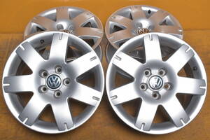 231124503547210　VW　16×7J　+37　5穴　PCD112　ハブ径56mm　ホール16mm　4本セット