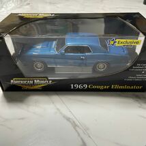 《箱付き》【1/18スケール】1969 Cougar Eliminator American Muscle ミニカー 模型 コレクション放出 メタルダイキャスト 1700個限定_画像1