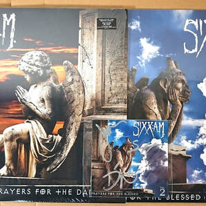 Sixx:A.M. / White LP & Blue White Violet Swirl LP / Prayers For The 1&2 Motley Crue モトリー クルー サイン Signed Autographedの画像1