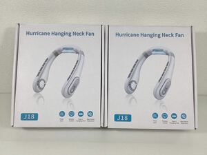 G※ Hurricane Hanging Neck Fan ネック ファン 首掛け 携帯 扇風機 ネック クーラー 新品 ハリケーン ハンギング ネック ファン 2個セット