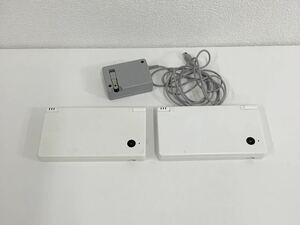 W※ Nintendo ニンテンドー DSi 任天堂 2台セット 1台起動しません 充電器付き ホワイト 色あせ 汚れ有り