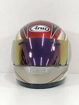 W※ Arai アライ ASTRO-FS Luftフルフェイス ヘルメット フルフェイスヘルメット レッド ブラック ゴールド 傷 剥がれ 有り 59.60CM_画像1