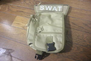 SWAT 2WAYウエストバック カーキ 腰用ポーチ タクティカルマガジンポーチ 弾倉ポーチ☆#2