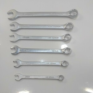  new goods / combination wrench /6ps.@/ set / spanner / glasses / prompt decision . case attaching /