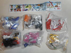  Bandai gashapon GoGo Sentai Boukenger Full color герой bow талон ja- все 6 вид Complete 