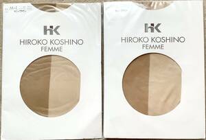 新品！HIROKO KOSHINO FEMME パンスト サニーブラウン M〜L ×2点セット／送140