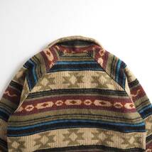 ウールリッチ　Woolrich　USA製　ウールジャケット　ジッパアップ　ネイティブ柄　美品　メンズ_画像6