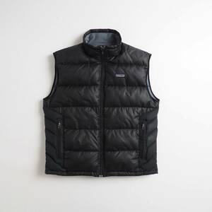  Patagonia patagonia down vest Goose down in sa ration black beautiful goods men's 