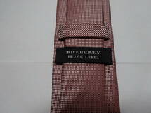 ☆ バーバリー ブラックレーベル　ネクタイ　【日本製】 シルク 絹100％ ネクタイ ピンク系　BURBERRY BLACK LABEL　箱付き_画像3