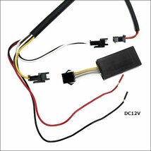 バイク グリップヒーター (E2) 4段階切替 エンドキャップ付 ミリバー用 12V 汎用/17и_画像7