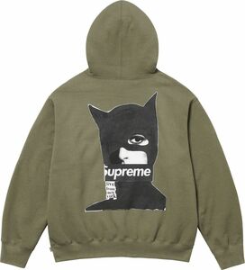 （XL）未使用品 23AW Supreme Catwoman Hooded Sweatshirt Olive シュプリーム キャットウーマン スウェトパーカー XLサイズ DC BOX LOGO